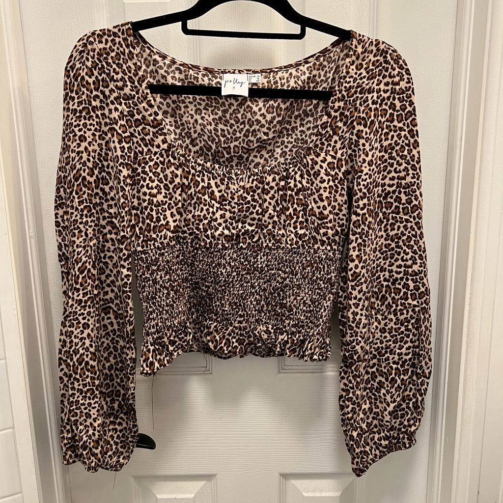 Cheetah Print Princess Polly Top